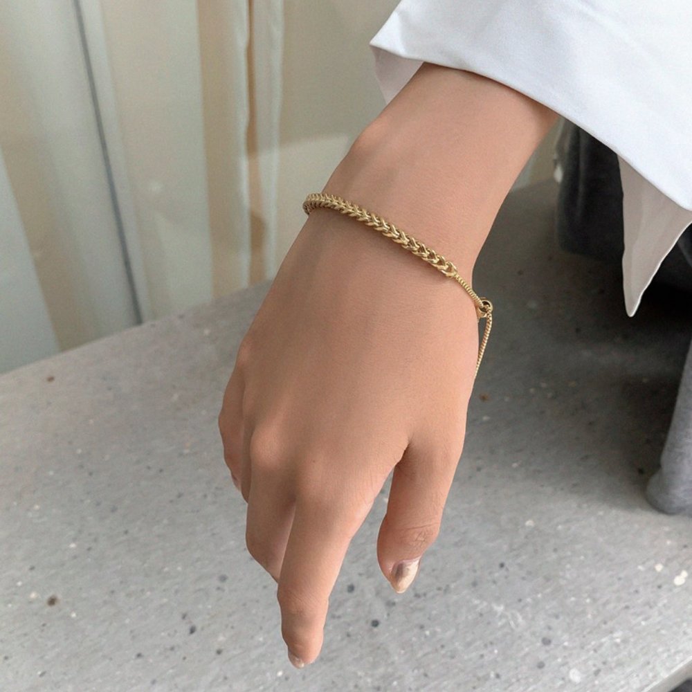 NEW 18K Gold Plated Chunky Chain Bracelet - Picture 6 of 7